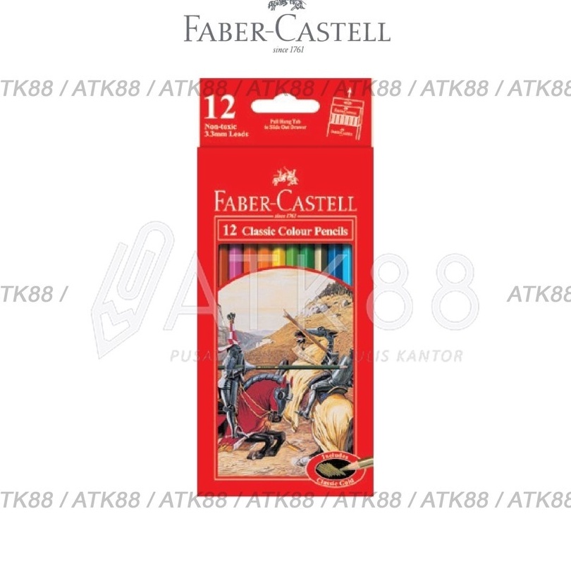 

KP8 Pensil Warna FaberCastell 12 Classic Colour Pencils 115852