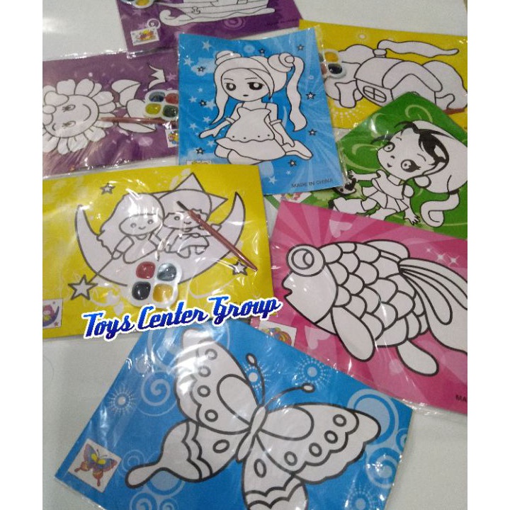 

KP8 2pcs Mainan cat air tanggung 13x17cm