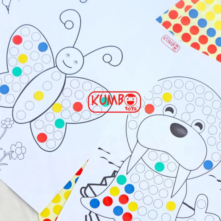 

HJ6 Mainan Edukasi Menempel Dot StickerLabel