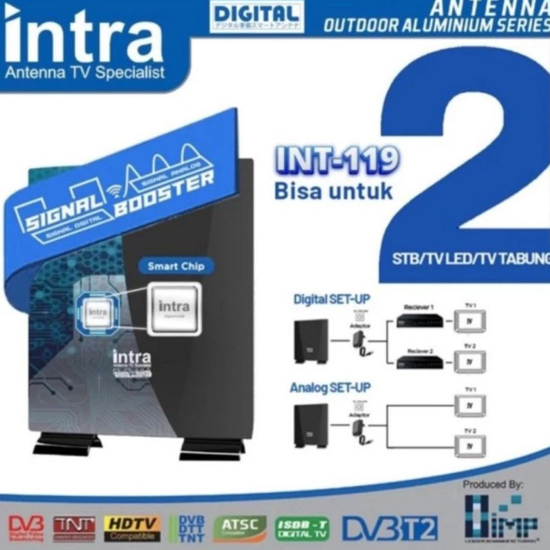 Antena Tv Digital Intra INT119 Outdoor Indoor Antena tv Digital