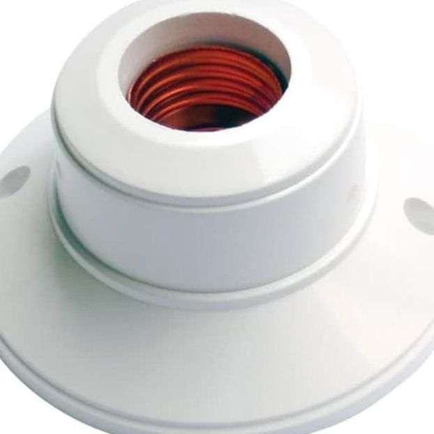 Fitting BROCO  Fitting Bulat BROCO  Rumah Lampu BROCO  Fitting Bulat Plafon BROCO  1212 PUTIH