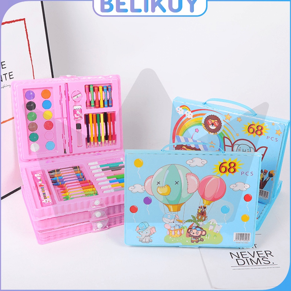 

Sale Belikuy COD Crayon Set 68pcs Krayon Set Pensil Warna Anak STY12
