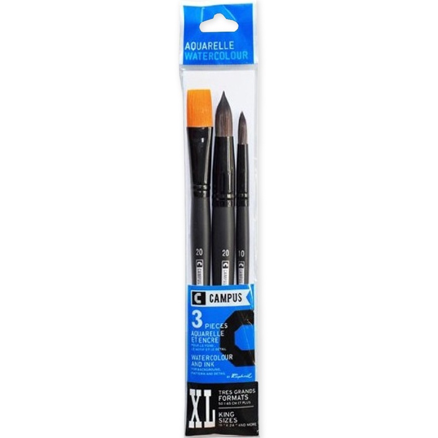 

Termurah Raphael Campus Watercolor Brush Set 3 Synthetic Short Handle