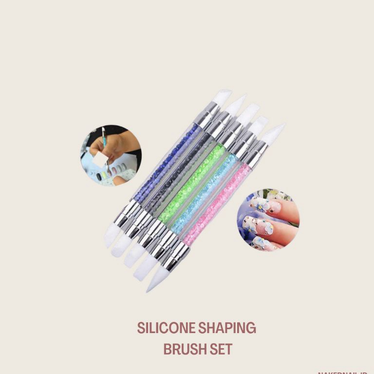 

kuas craving silicone brush nail sculpture pen 2 sisi isi 5 craving 3d nail art nailart ART B8L7
