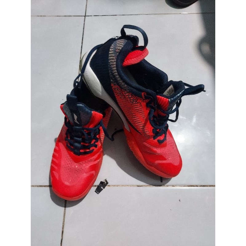 Sepatu Lining Cool Shark II Biru Orange Original