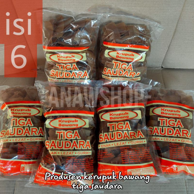 

[PAKET HEMAT] ISI 6 pcs@500gr Kerupuk bawang khas semarang