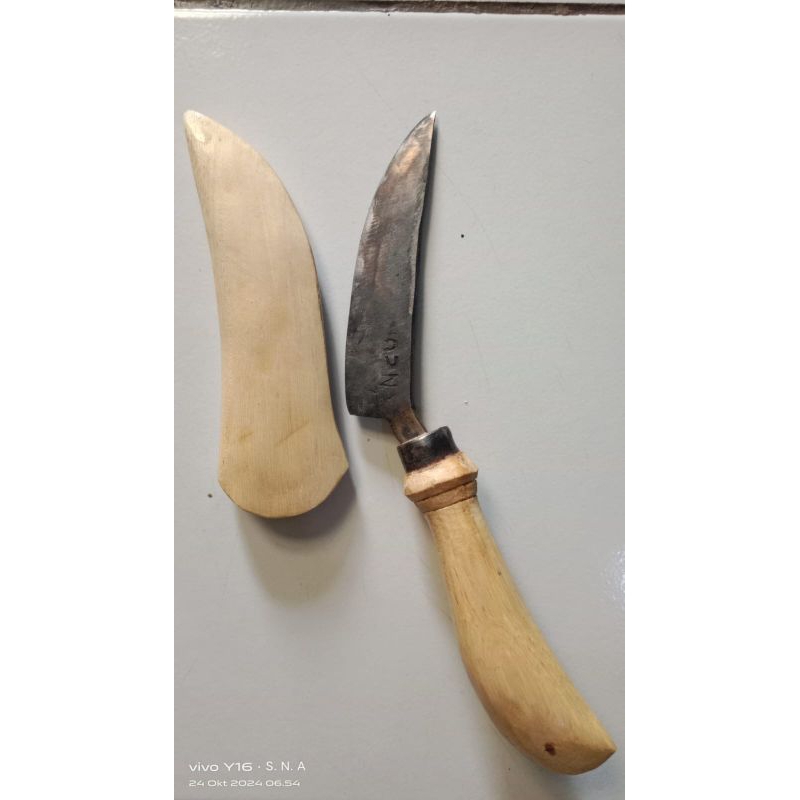 pisau ukir kayu/bambu (hitaman)