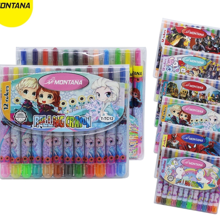 

KF7 MONTANA Twist Crayon Krayon Putar Montana TTC12 M 12 Warna Colors