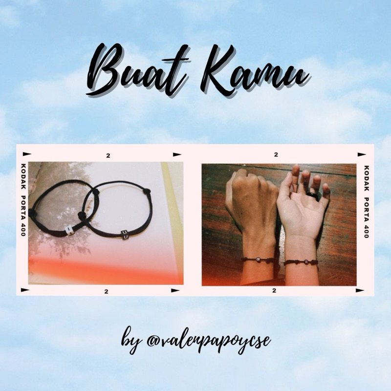 Gelang couple/Gelang couple inisial/ Gelang nama