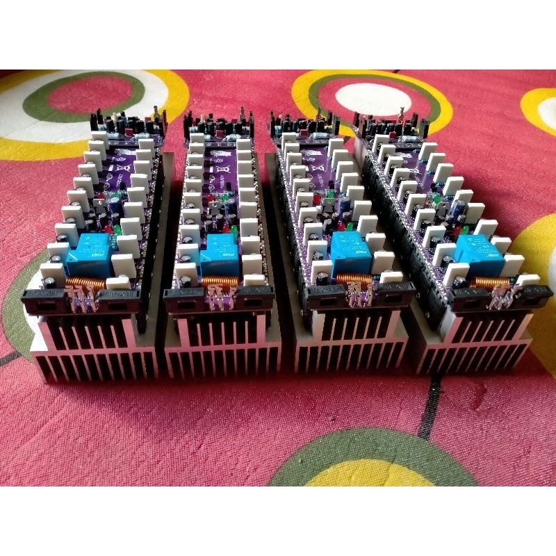 Kit driver amplifier 10 set tr final heatsink super tebal pcb double layer komponen import kualitas 