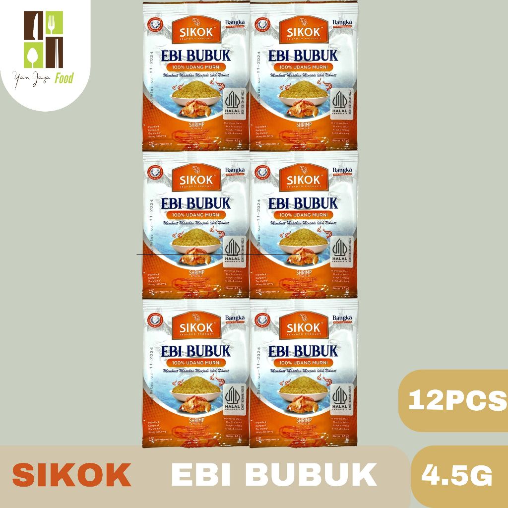 

Sikok Ebi Bubuk / Shrimp Powder / Udang Murni 4,5g 1 RENCENG
