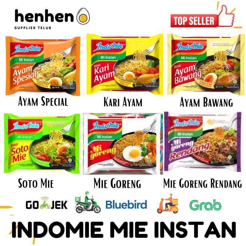 

MIE INSTAN INDOMIE INDOFOOD 7 VARIAN HENMART