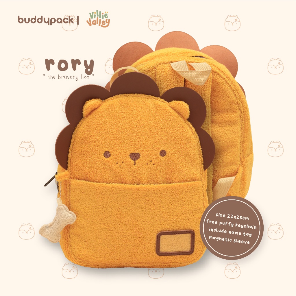 RORY BAG | BACKPACK SEKOLAH ANAK SINGA BY VILLIE VALLEY