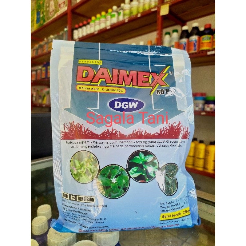 DAIMEX 80WP DGW DIURON pengendali rumput teki kemasan 250gr