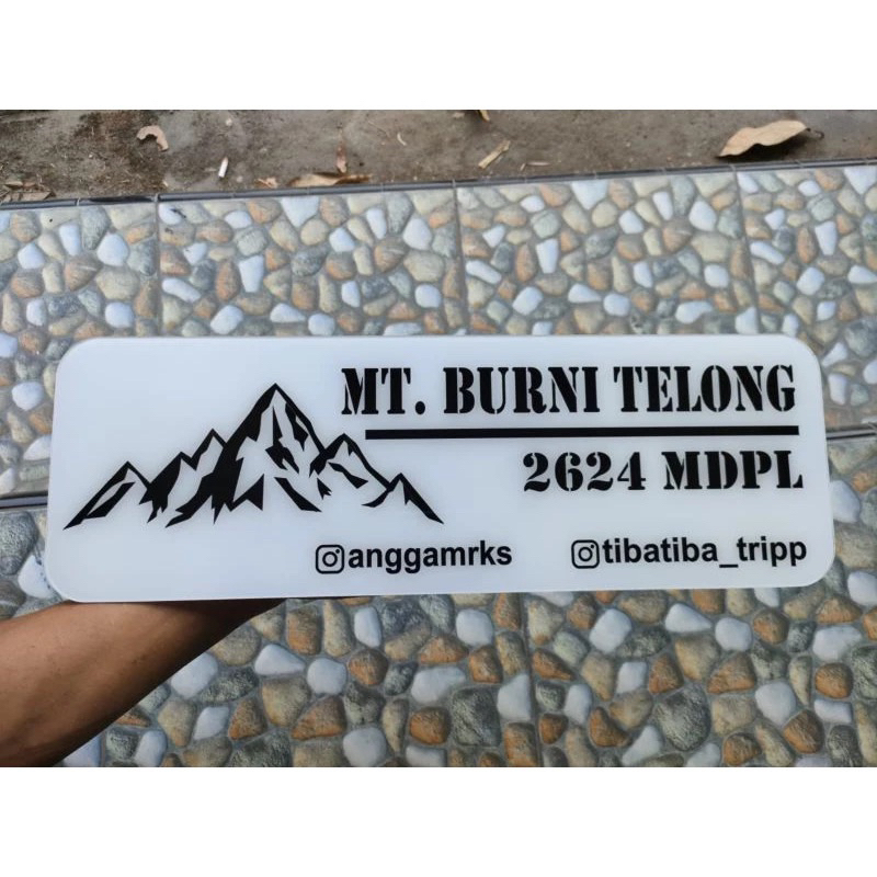 

Papan Gunung Papan Tulisan gunung Papan Penanda Pendakian Akrilik Custom