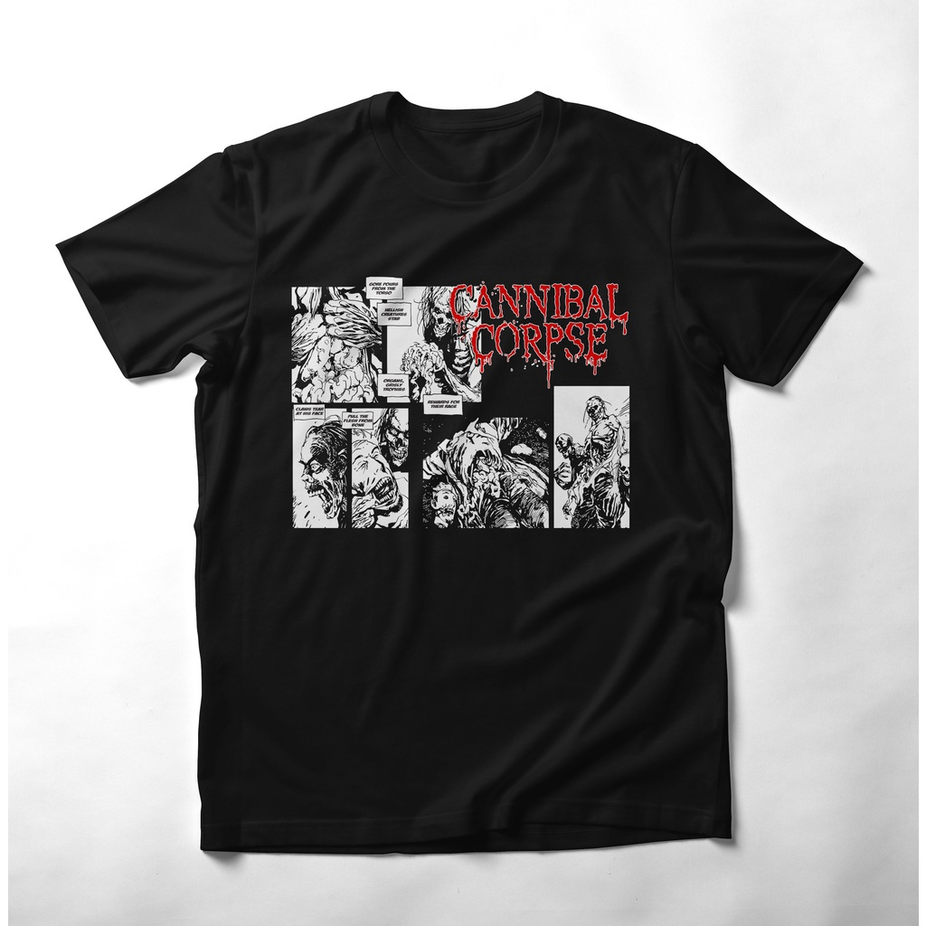Kaos Distro  CANNIBAL CORPSE Premium tshirt death metal kaos band Tshirt heavy metal rock n roll vin