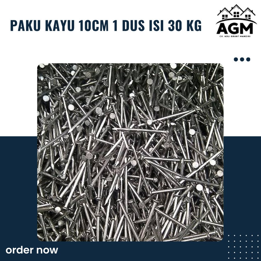paku kayu 10cm 1 dus isi 30 kg