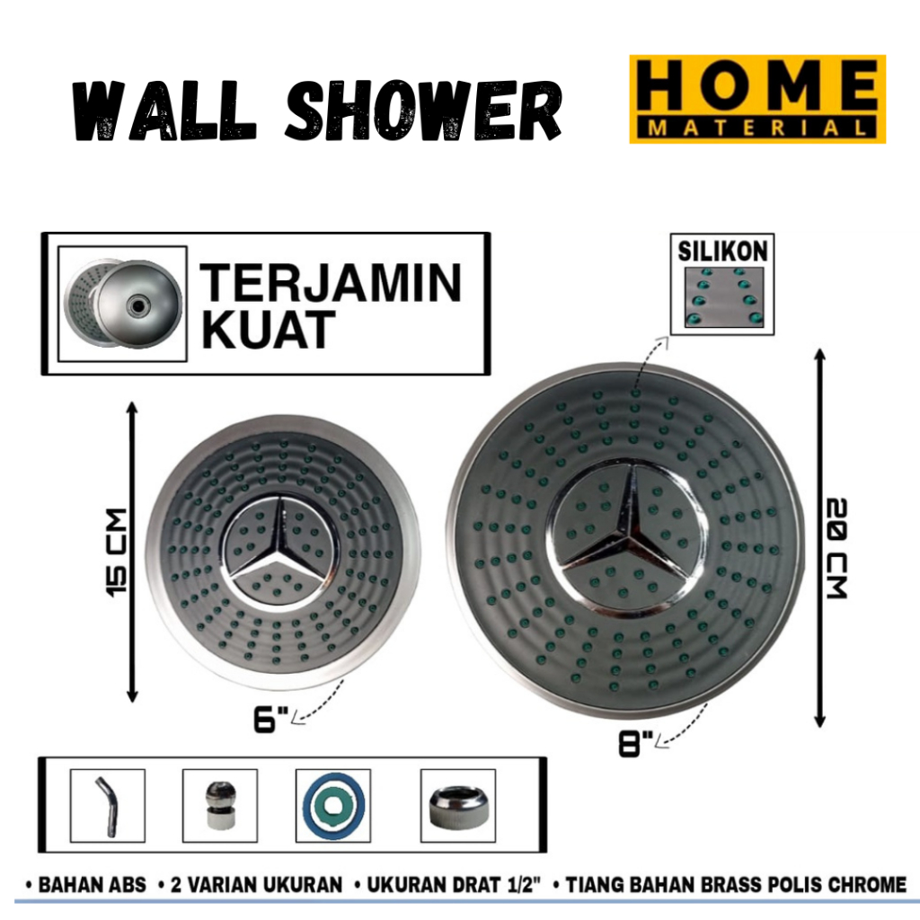 WALL SHOWER MERCY / WALL SHOWER KAMAR MANDI / SHOWER DINDING / SHOWER TEMPEL TEMBOK WALL SHOWER WC