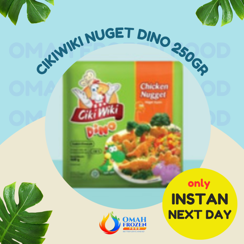 

Ciki WIki Chicken Nugget NAget Bentuk DIno 250gr (KHUSUS INSTANT)