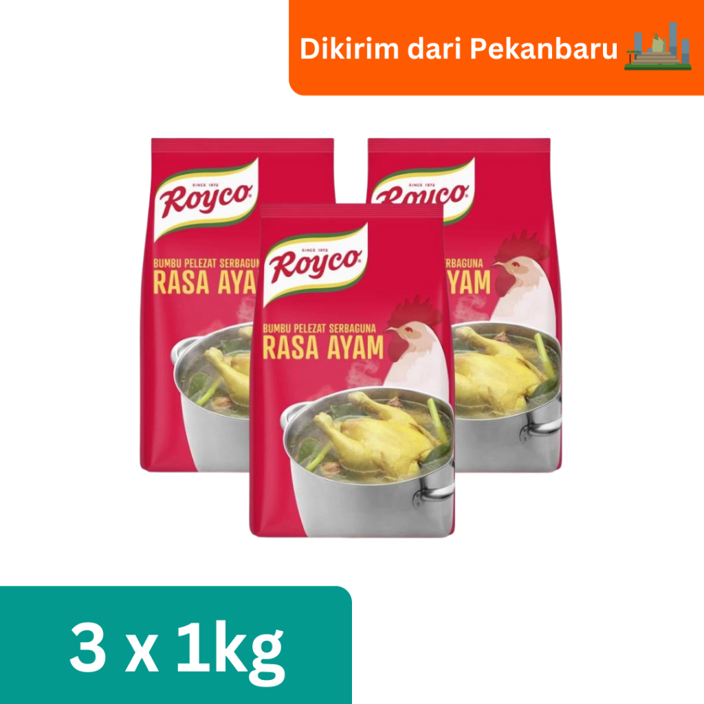 

Royco Bumbu Pelezat Rasa Ayam 1Kg - 3 Pouch [Kirim dari Pekanbaru]