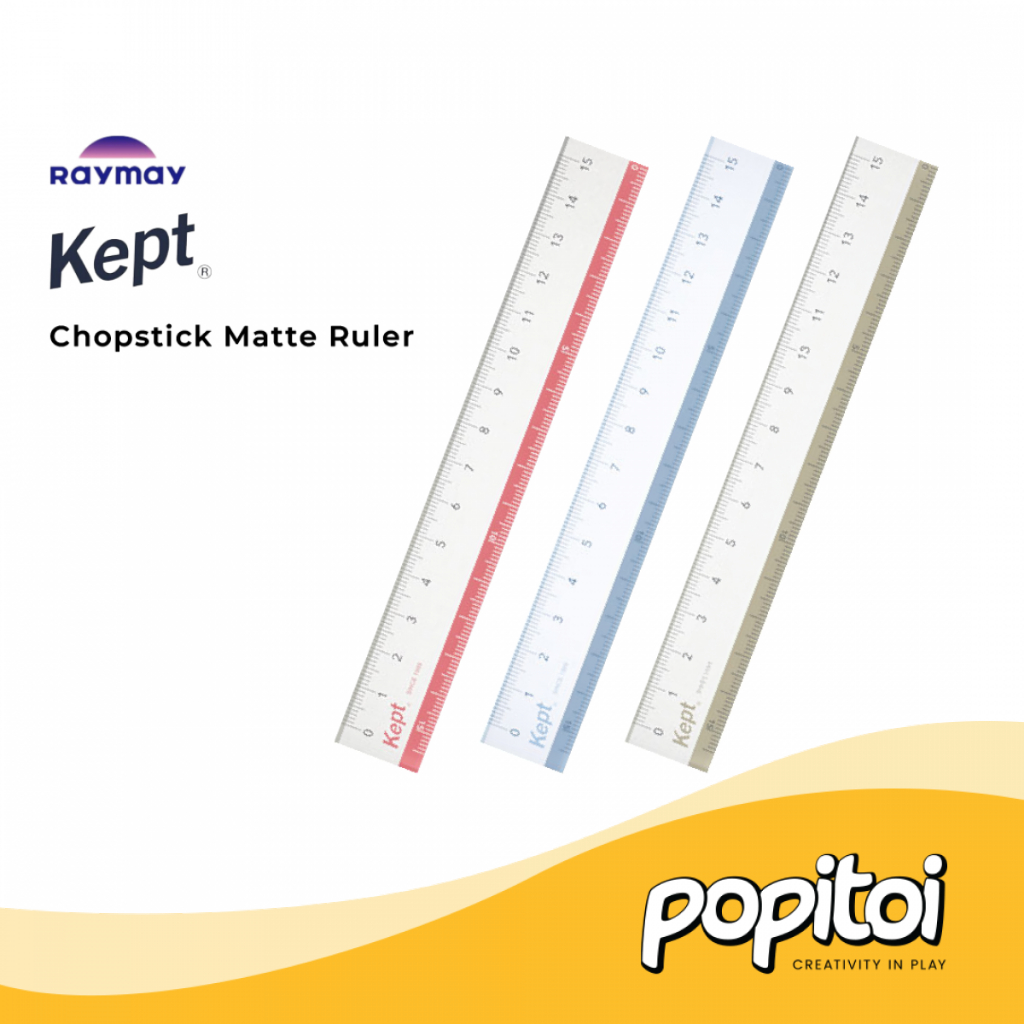 

Raymay Kept Chopstick Matte Ruler Penggaris Sekolah Unik Transparan 15cm