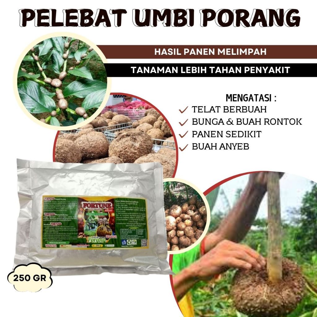 Pupuk Porang Organik, Booster Pembesar Umbi PorangTerbaik