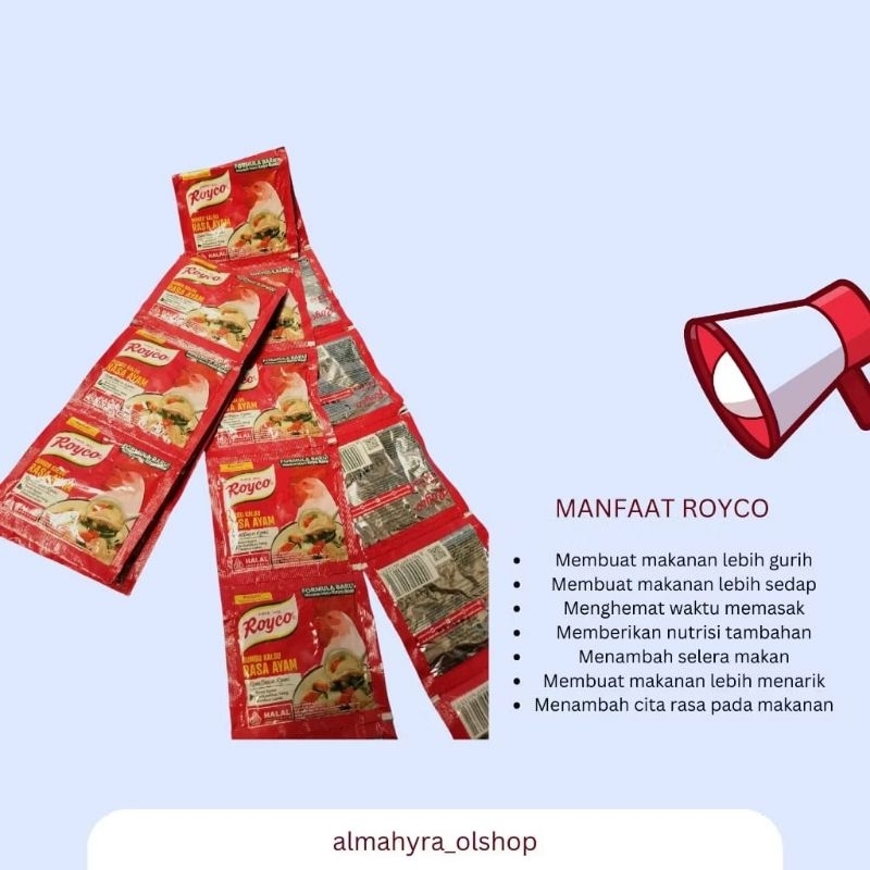 

Royco Penyedap Rasa Ayam dan Sapi isi 12 sachet