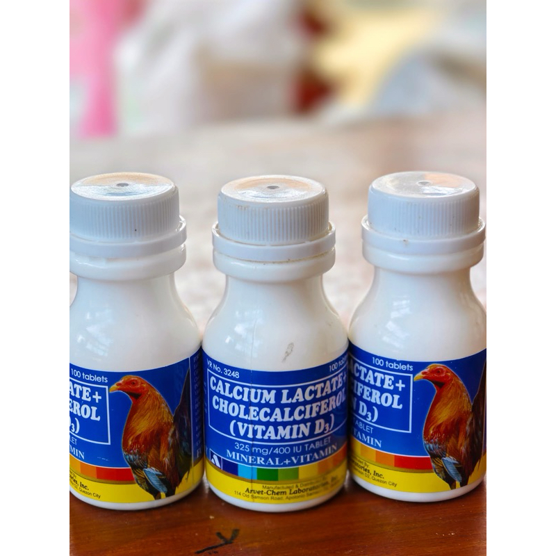 Ayam mall calcium lactate 100 tablet vitamin ayam aduan jago laga