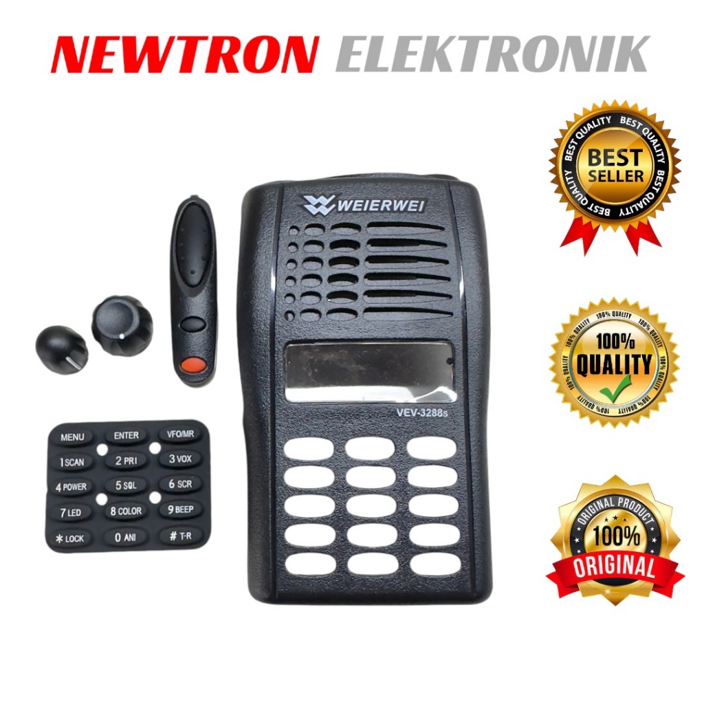 Casing HT Weierwei VEV 3288 3288S Case VERXION 1Set Knop Keypad Tutup Mic PTT