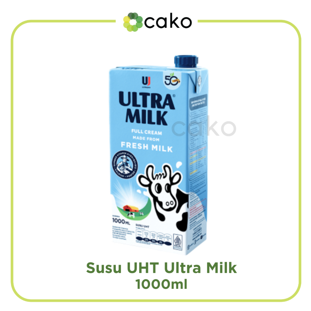 

Susu UHT Ultra Milk Full Cream 1000ml / 1lt