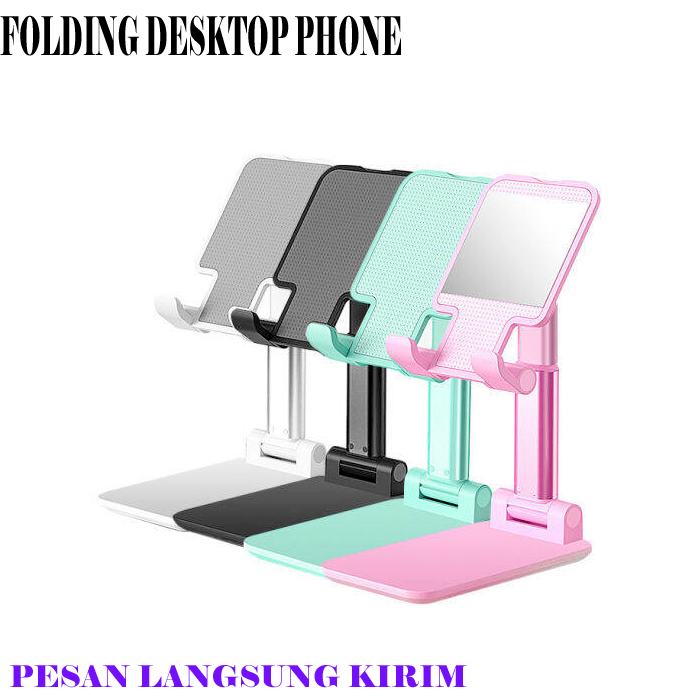 HOLDER TEMPAT DUDUKAN HP / FOLDING DESKTOP HP / FOLDING HP POLOS