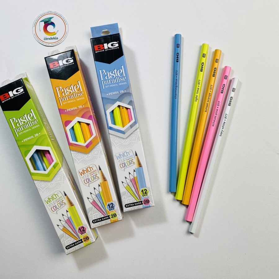 

Pensil BIG 2B 977 Pastel Paradise - 1 pcs