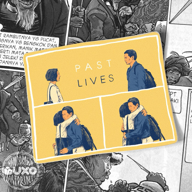 

buxo - PAST LIVES vinyl sticker / sticker film movie series lucu