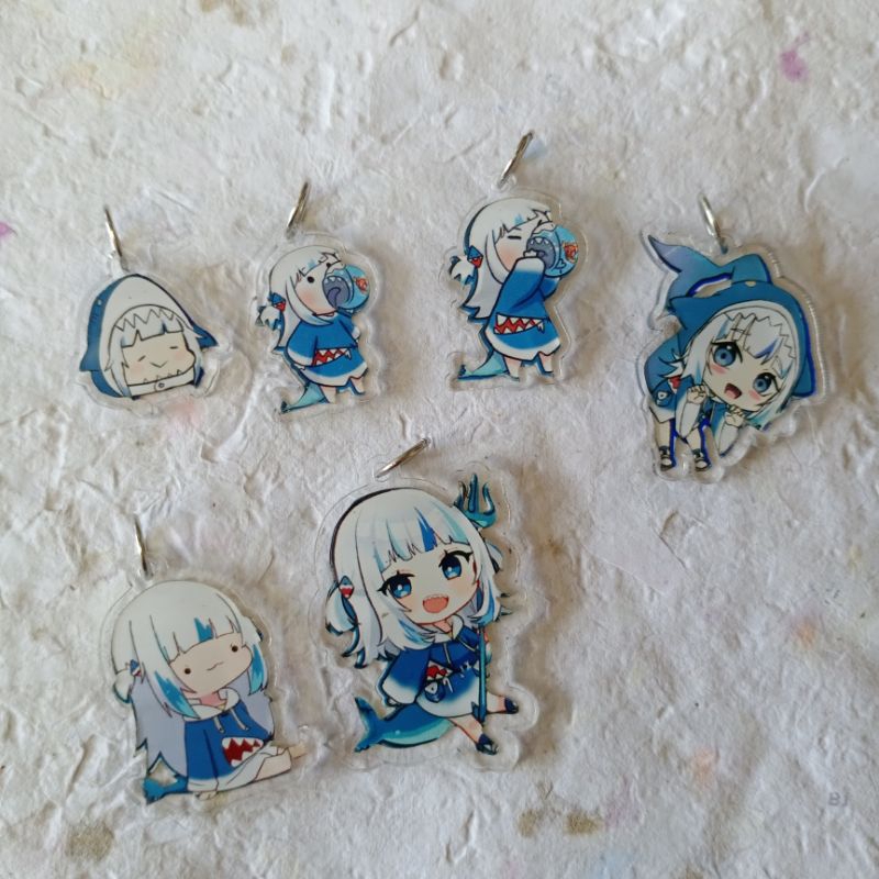Gawr Gura charm / Gawr Gura keychain anime