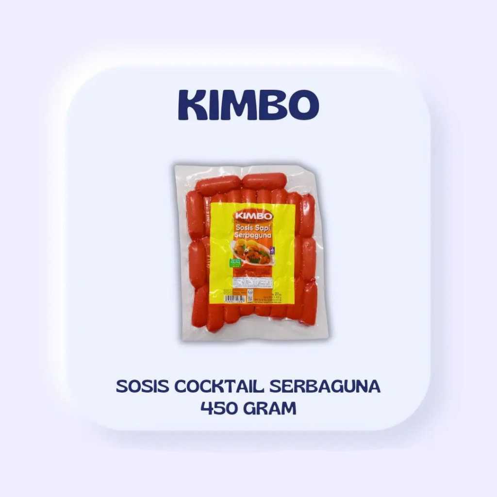 

ADDRIELLA Kimbo Sosis Cocktail Serbaguna 450gr | Kimbo/Frozenfood/Frozenfood Murah