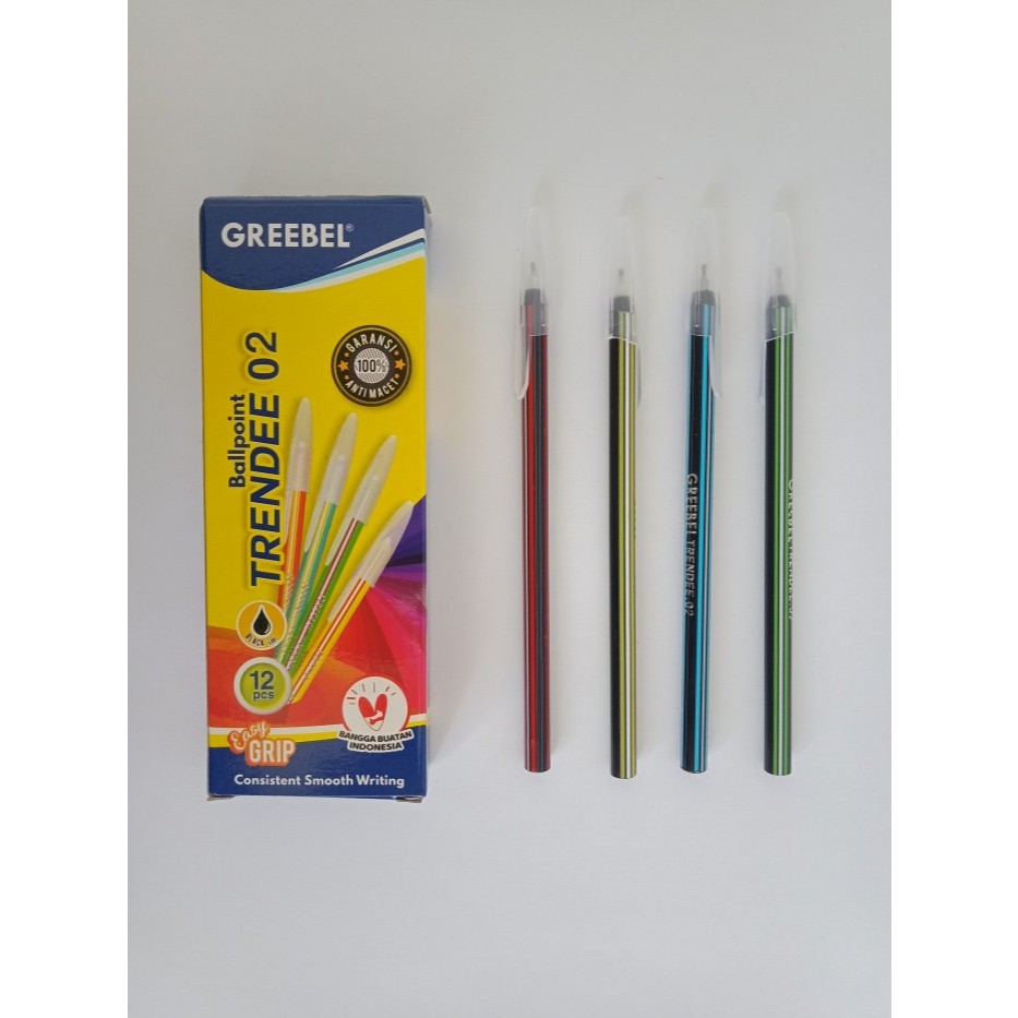 

SELUSIN (12PCS) PULPEN TRENDEE 02 PULPEN GREEBELL ULIR