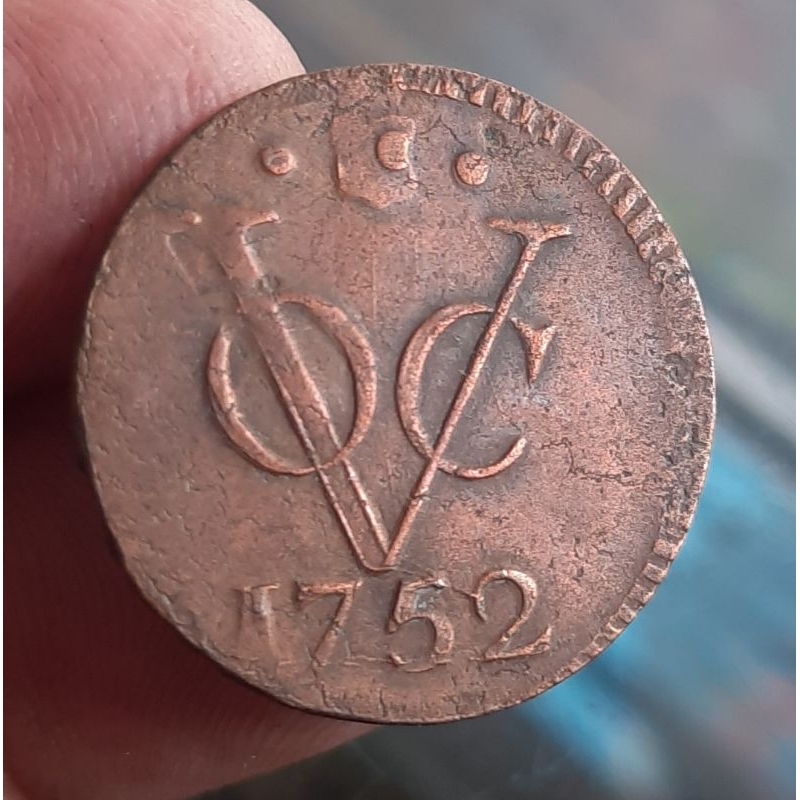 KS115 Koin voc 1 duit Utrecht 1752