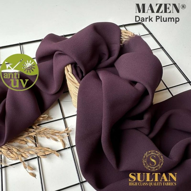 Kain Abaya Sultan Marzan / MAZEN Anti-UV Dark Plump polos