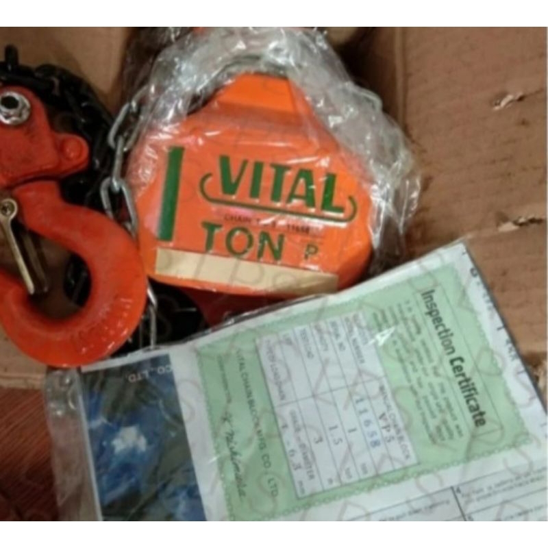 takel chain block vital 1ton x 5meter