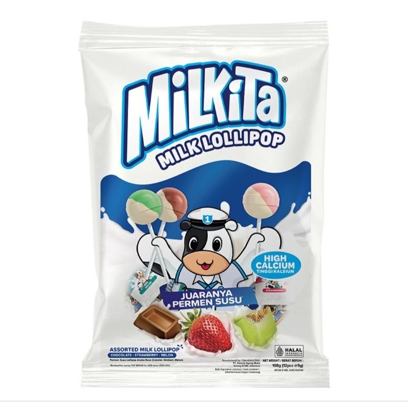 

Milkita Assorted Milk Lollipop 108g