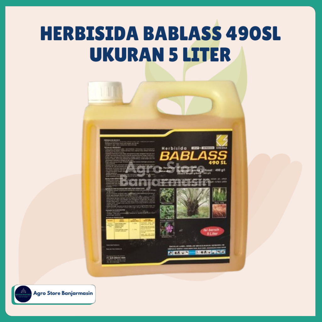 Herbisida Bablass 490SL kemasan 5 Liter