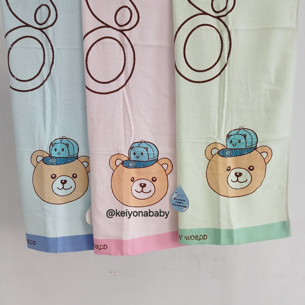 Handuk Dixon World / Handuk Mandi Anak & Bayi / Kwalitas Bagus