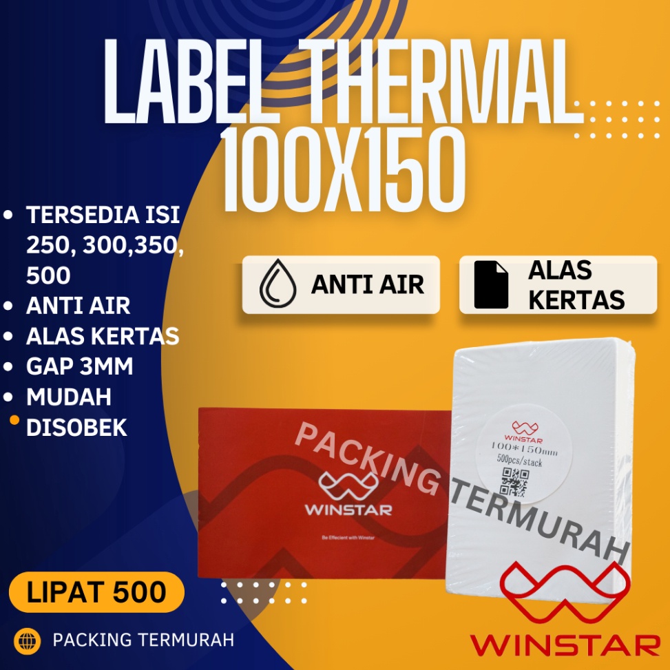 

Label Stiker Thermal 1x15 mm Isi 5 pcs