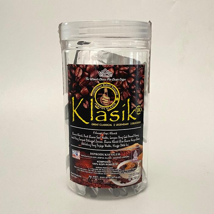 

Isi 12 Pcs Kopi Jempol Klasik Lampung Racik Gula Botol