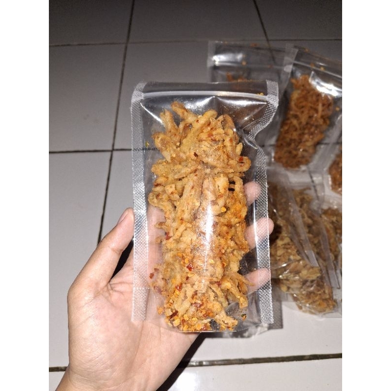 

Jamur Crispy/Cemilan Kering/50g/100g