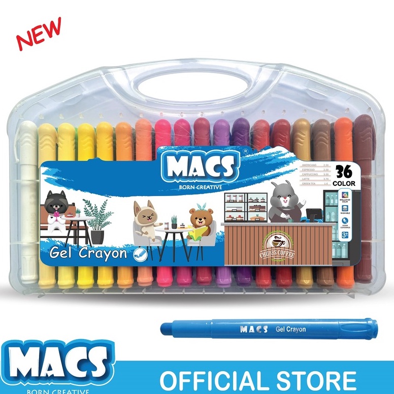 

MACS Gel Crayon 36 Warna Colors