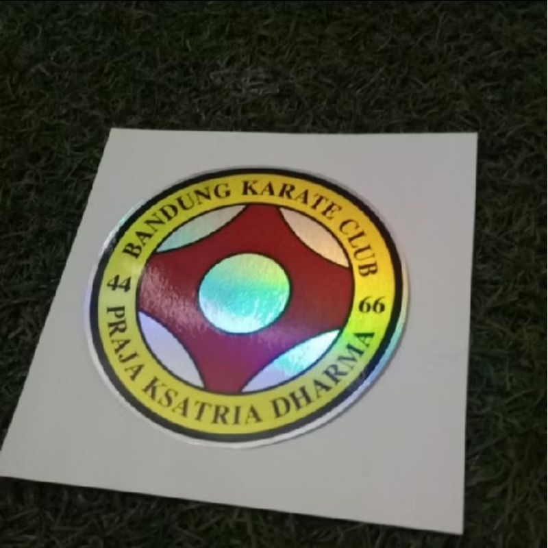 Stiker Hologram Laninasi Glossy Logo BANDUNG KARATE CLUB / BKC