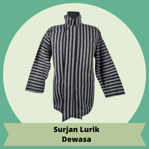 Surjan Lurik Alusan Dewasa Motif Lurik