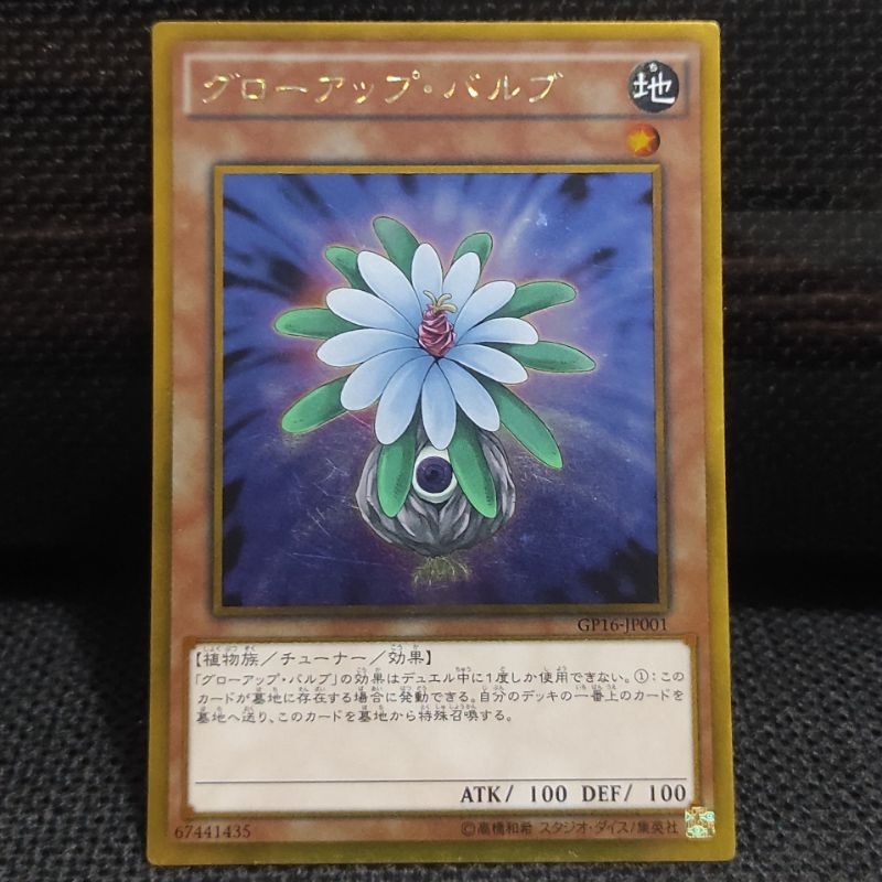 Kartu Yugioh OCG JP Glow-Up Bulb Gold Rare GR ORI GP16 NM