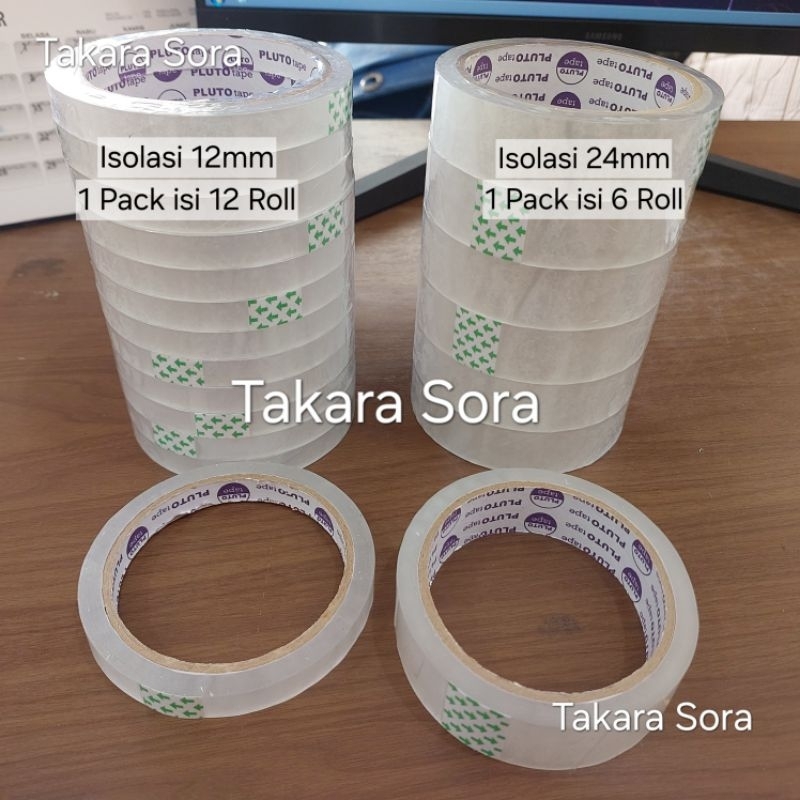 

ISOLASI 12MM / ISOLASI 24MM / ISOLASI PLUTO / ISOLATIP PLUTO / LAKBAN KECIL